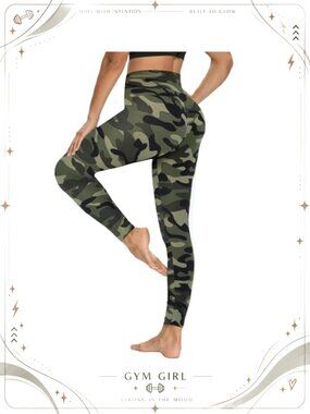 High Waisted Tummy Control Leggings 4-Way Stretch Workout Yoga Pants